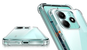 Прозрачен кейс Antishock за Xiaomi Redmi Note 14 4G
