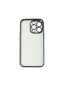 Прозрачен кейс JOYROOM със стъклено покритие на камерата и синя рамка за IPHONE 12 Pro Max