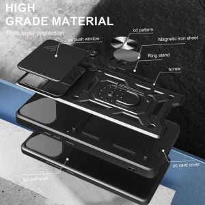 Противоударен черен калъф Camera Cover за Honor 400 Lite със защита от удари и надрасквания