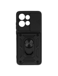 Противоударен черен гръб Camera Cover за Moto Edge 50 Neo със защита от удари и надрасквания