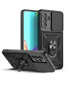 Противоударен черен калъф Camera Cover за Samsung A15