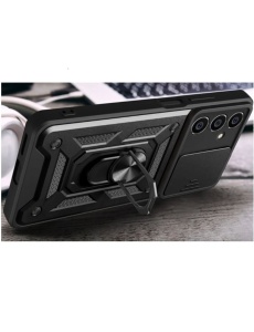 Противоударен черен гръб Camera Cover за Samsung A34