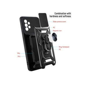 Противоударен черен кейс Camera Cover за Samsung A53