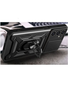 Противоударен черен гръб Camera Cover за Samsung S24 FE