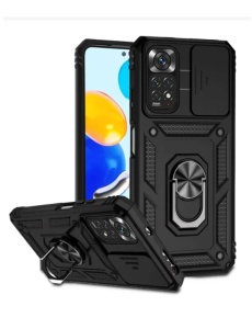 Противоударен черен калъф Camera Cover за Xiaomi Redmi Note 11 Pro 4G 5G