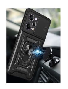 Противоударен черен гръб Camera Cover за Xiaomi Redmi Note 12 5G