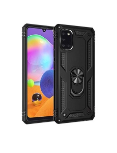 Противоударен черен гръб Zore за Samsung A41 със защита от удари и надрасквания