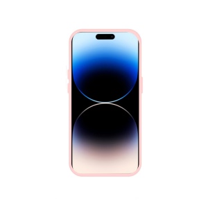 Розов гръб Mag Safe с предпазно стъкло на камерата за IPHONE 15 Pro Max