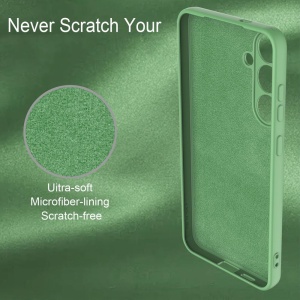 Светло Зелен силиконов кейс Poly с велур отвътре за Samsung A05s