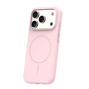 Светло Розов Мек Силиконов Гръб Silicone Thin Mag за iPhone 17 Pro Max