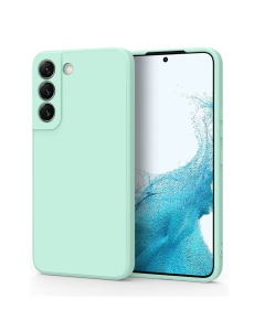 Светло Син Гръб с Велур Poly за Samsung S22