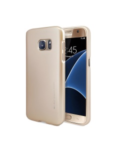 Силиконов Гръб iJelly в златен цвят за Samsung S7 Edge