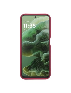 Силиконов кейс Rim Case в ярко розов цвят за Moto G35