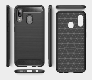 Силикон кейс Carbon за Samsung A20e