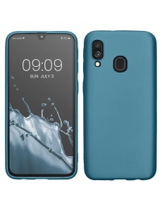 Син калъф Candy Color за Samsung Galaxy A40