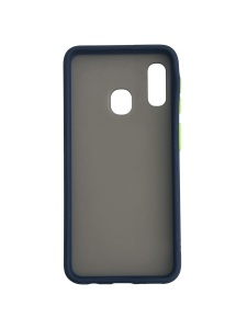Син гръб Color Buttons за Samsung A40