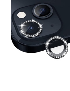 Стъклен Протектор с камъчета за камера за iPhone 14 с 9H твърдост против драскотини