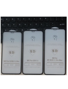 Стъклен противоударен протектор 5D Hard full glue за iPhone XR с 9H твърдост против драскотини
