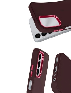 Тъмно Лилав кейс Satin Case за Samsung A14 4G 5G