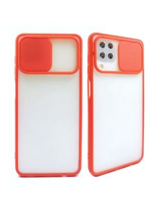 Червен кейс Camera Cover за Samsung A12