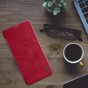 Червен Кожен гръб G Case за Samsung A7 2018