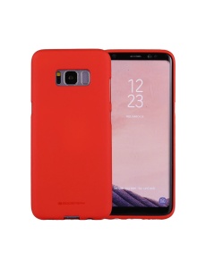 Червен Силиконов Гръб Mercury Soft Feeling за Samsung S8