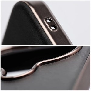 Черен гръб с еко кожа "Gentleman Mag Cover" за iPhone 17 Pro Max - Img 5