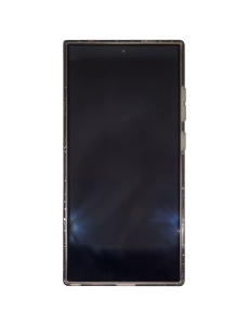 Черен калъф с вграден протектор на задните камери Gliter MagSafe за Samsung S23 Ultra с 9H твърдост против драскотини