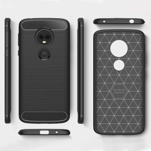 Черен калъф Toptel Carbon за Motorola MOTO E5 - Img 3