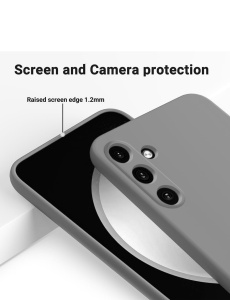 Черен силиконов калъф POLY за iPhone 17 Pro