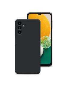 Черен силиконов кейс Poly с велур отвътре за Samsung A13 5G