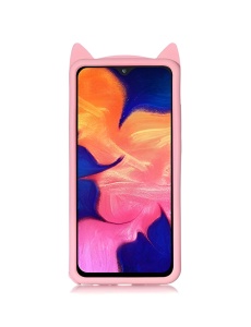 3D Силиконов калъф Kiki Riki Розово Коте за Samsung A10