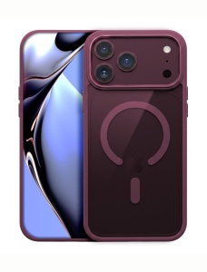 Color Clear Mag case for iPhone 18 Pro, череша