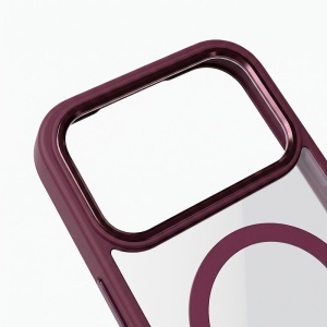 Color Clear Mag case for iPhone 18 Pro Max, череша - Img 4