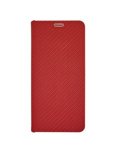 Kалъф тефтер червен CARBON WITH FRAME за Samsung Galaxy A27