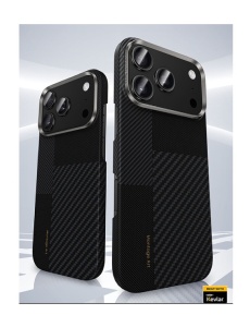 Kevlar Benks Case MagSafe за iPhone 17 Pro Max black със защита от удари и надрасквания