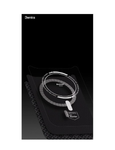 Kevlar Benks Case MagSafe with silicone за iPhone 17 Pro black със защита от удари и надрасквания