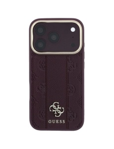 Original Guess Case за 17 Pro съвместим с MagSafe, burgundy - Img 3