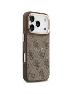 Original Guess Case за 17 Pro Max съвместим с MagSafe, brown - Img 7
