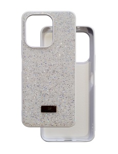 Бял Гръб Swarovski камъни за Xiaomi Redmi 13