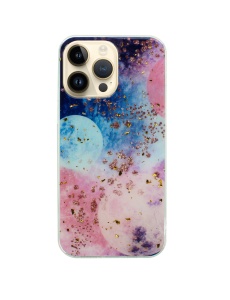 Елегантен силиконов калъф Gold Glam за IPHONE 15 Pro