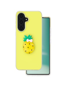 Жълт Гръб с 3Д Плодова Фигурка Fruit 2in1 за Samsung Galaxy A17