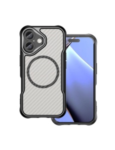 Карбонов Гръб Defender Carbon с MagSafe за iPhone 16