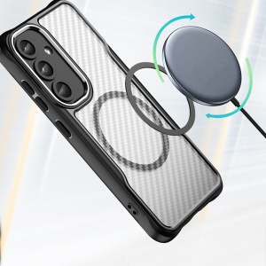 Карбонов калъф Defender Carbon с MagSafe за Samsung Galaxy S25 FE