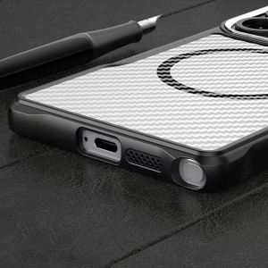 Карбонов Гръб Defender Carbon с MagSafe за Samsung S25 Ultra със защита от удари и надрасквания