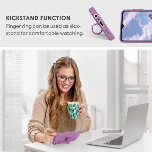 Лилав кейс Ring Silicone Venus за Samsung A14