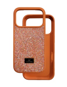 Оранжев Гръб "Swarovski" камъни за iPhone 17 Pro
