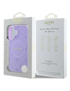 Оригинален лилав гръб MagSafe Guess за IPHONE 16 Plus