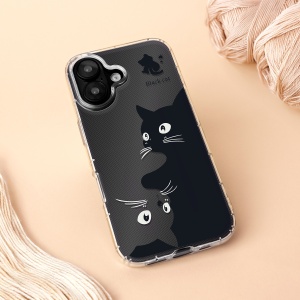 Прозрачен гръб с принт на котки Ultra Trendy Cat Case за iPhone 17
