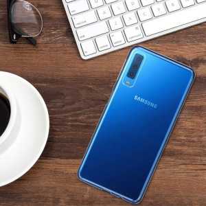 Прозрачен калъф TPU за Samsung A7 2018 със защита от удари и надрасквания